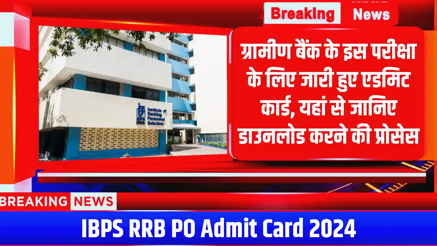 IBPS RRB PO Admit Card 2024: ग्रामीण बैंक के इस परीक्षा के लिए जारी हुए एडमिट कार्ड, यहां से जानिए डाउनलोड करने की प्रोसेस